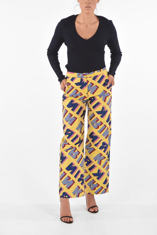 Logoed Wide Leg Pants