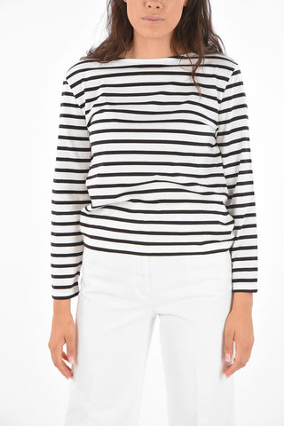 Bayadere Striped Crew-Neck T-Shirt