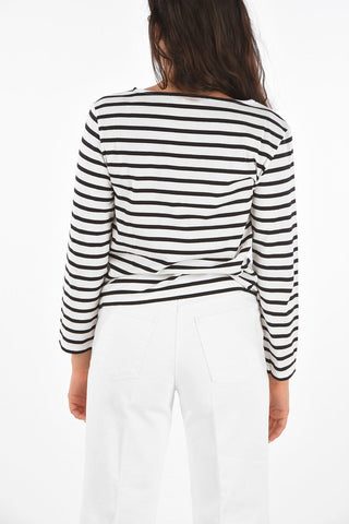 Bayadere Striped Crew-Neck T-Shirt