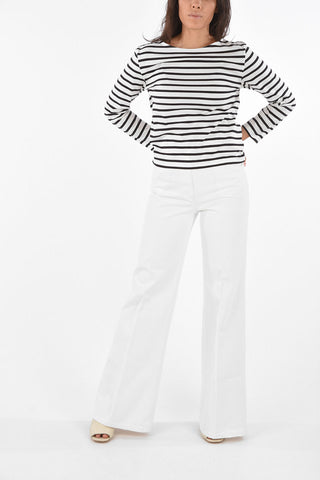 Bayadere Striped Crew-Neck T-Shirt