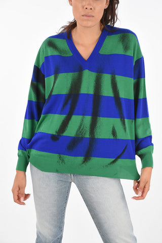 Virgin Wool Striped Sweater