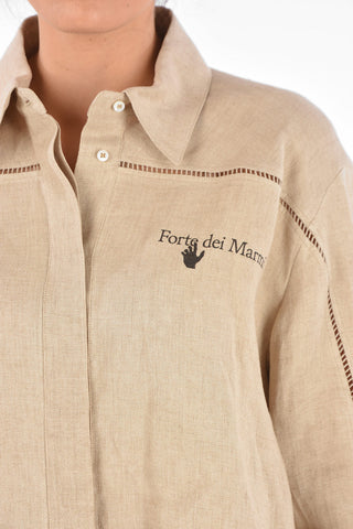 Camicia Crop FORTE DEI MARMI con Collo Francese 