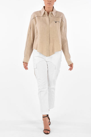 Camicia Crop FORTE DEI MARMI con Collo Francese 