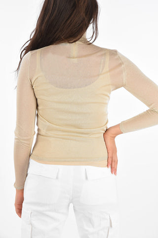 Sheer Top PIETRA in Lurex