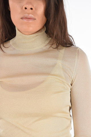 Sheer Top PIETRA in Lurex