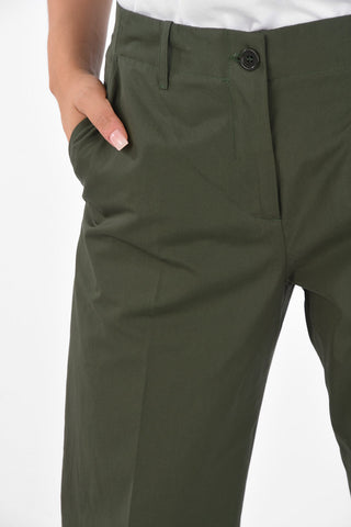 Pantaloni Straight Fit con Orlo con Risvolto