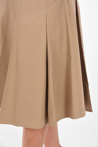 Side Zipped ABBEAR Pleated Skirt