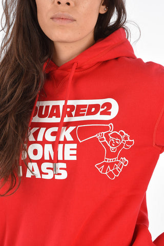 ICON Printed KICK SOME ASS Hoodie