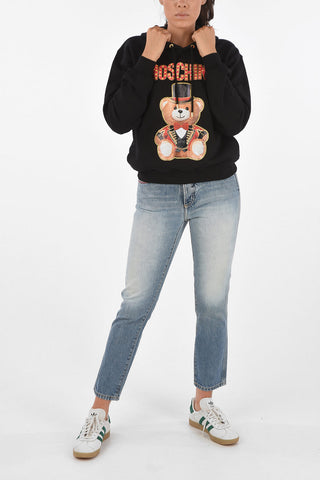 COUTURE! Printed TEDDY BEAR Hoodie
