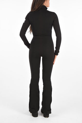 SKI Super-stretch Logo Printed Sky Jumpsuit