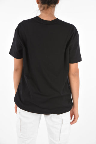 Beaded Embroidered Logo T-shirt