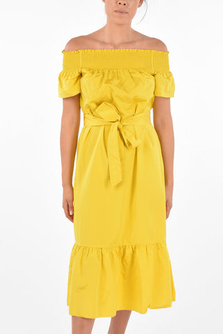 Belted Off Shoulder Drss