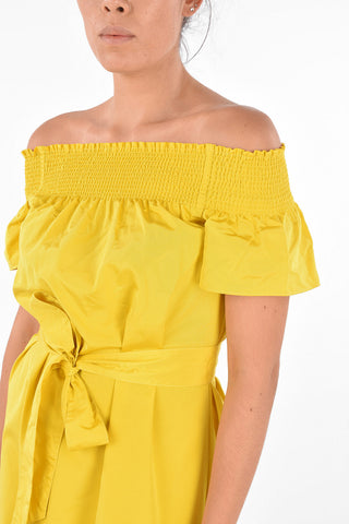 Belted Off Shoulder Drss