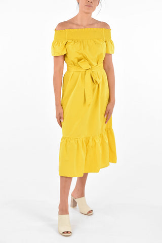 Belted Off Shoulder Drss