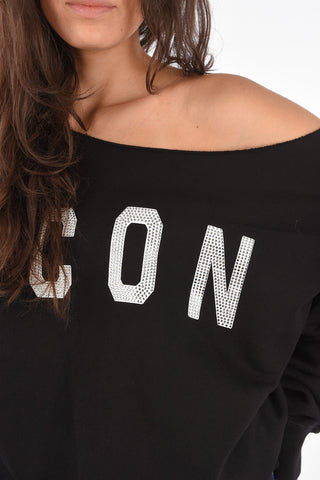 ICON Over-Sized MAXI COOL FIT Boat-Neck Sweatshirt