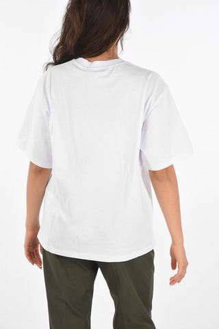 T-Shirt Girocollo con Stampa Logo