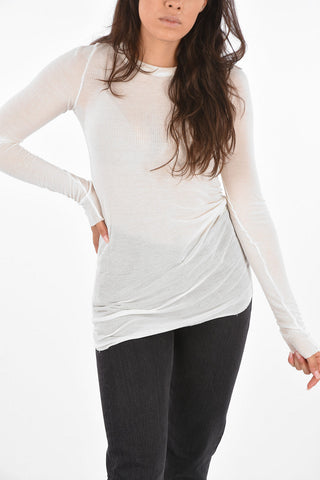 Ribbed Crew-Neck T-Shirt
