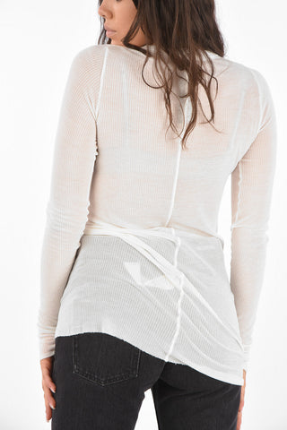 Ribbed Crew-Neck T-Shirt