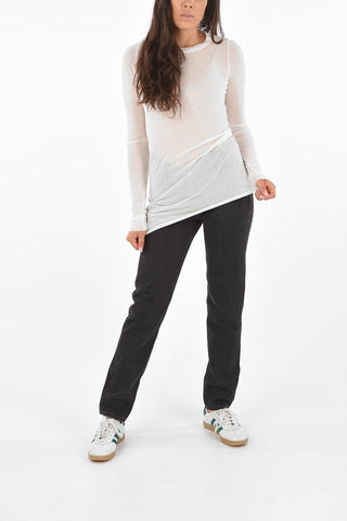 Ribbed Crew-Neck T-Shirt