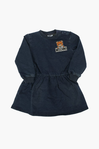 Vestito in Felpa ricamo Logo