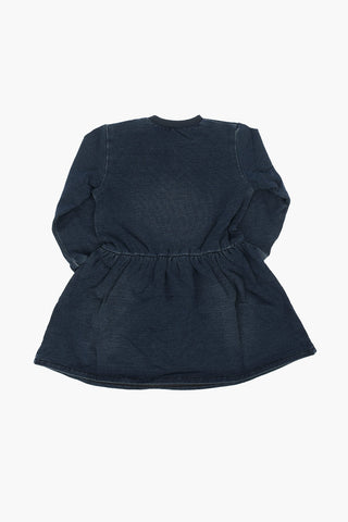Vestito in Felpa ricamo Logo