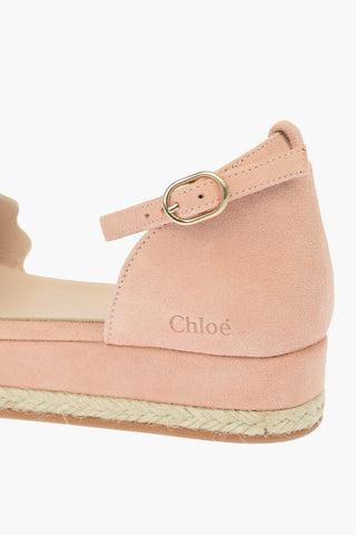 3cmSuede Leather Sandal with Platform
