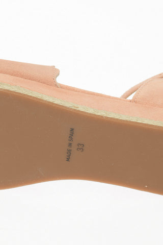 3cmSuede Leather Sandal with Platform
