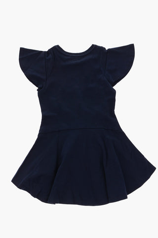 vestito girocollo manica corta