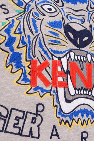 Embroidered crew-neck sweatshirt