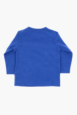 t-shirt girocollo a manica lunga