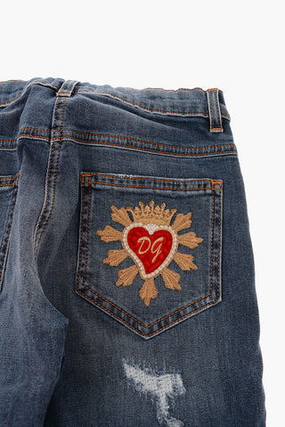 stretch denim FLASH distressed jeans