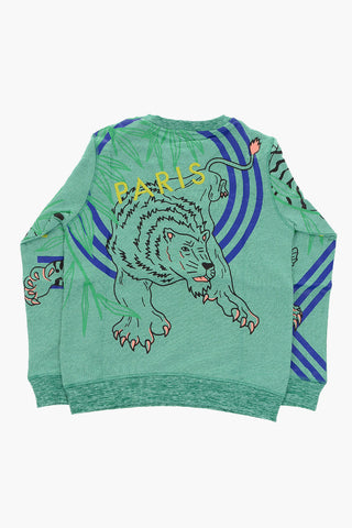 printed DISCO JUNGLE crew-neck sweatshirt
