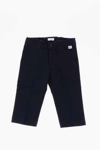 pantalone con passanti in cotone stretch
