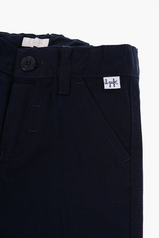 pantalone con passanti in cotone stretch