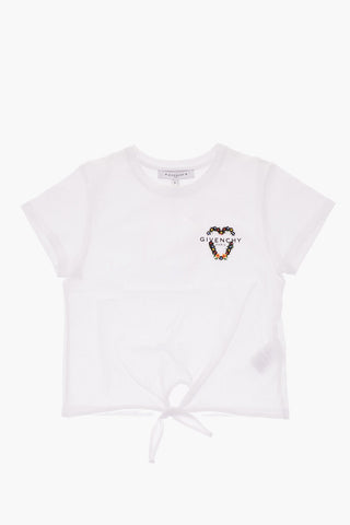Crew-neck t-shirt with bow