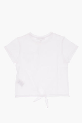 Crew-neck t-shirt with bow