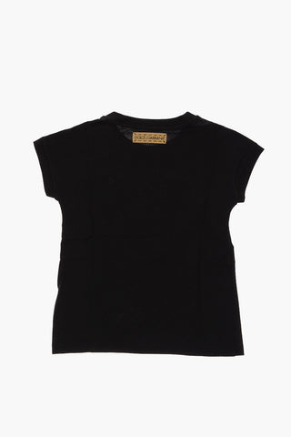 Crew-neck XMAS t-shirt with sequined detail