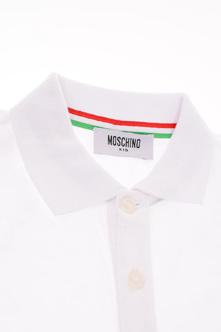 COUTURE! Printed 2 button polo shirt