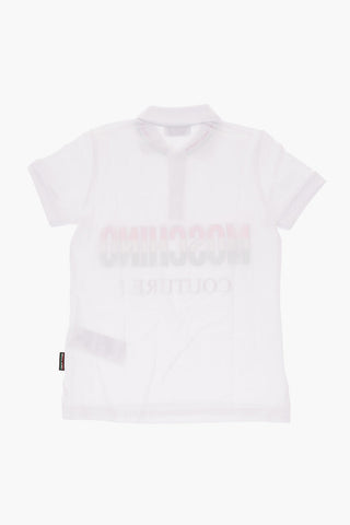 COUTURE! Printed 2 button polo shirt