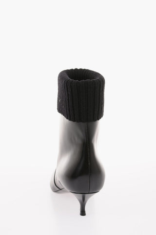High heel DIOR BELT ankle boots with fabric details