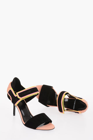 8.5 cm leather T-Strap sandals