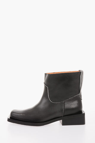 leather Ankle boots