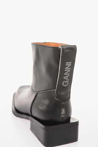 leather Ankle boots