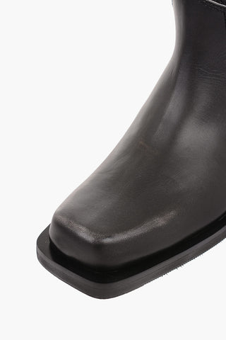 leather Ankle boots