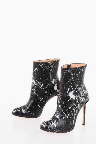 11.5 cm printed leather Booties