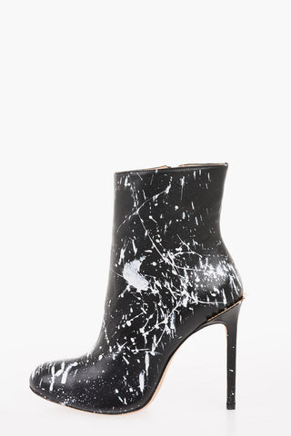 11.5 cm printed leather Booties