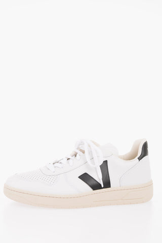 leather V-10 Sneakers