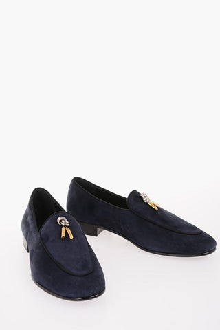 Suede leather Kiltie loafers
