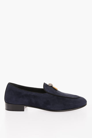 Suede leather Kiltie loafers