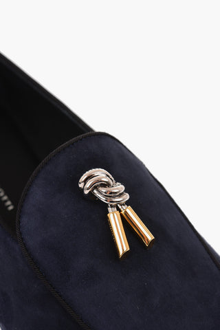 Suede leather Kiltie loafers